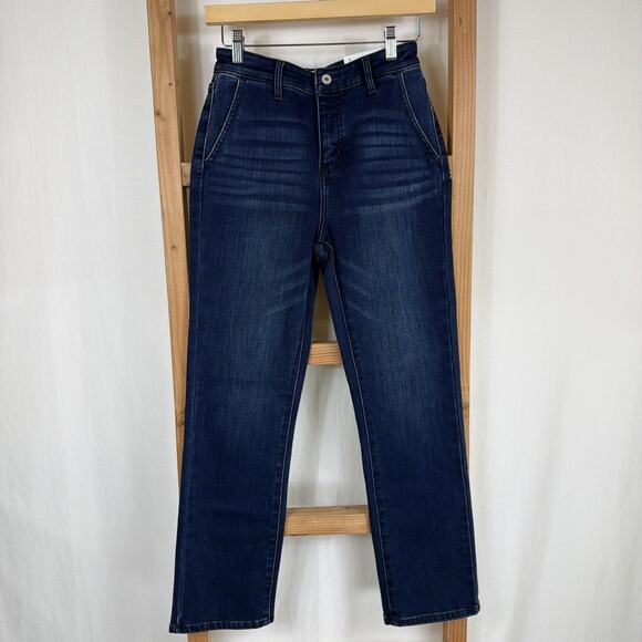 KanCan Pants - NWT KanCan Dark Blue Straight Leg Jeans #1396 Size 24